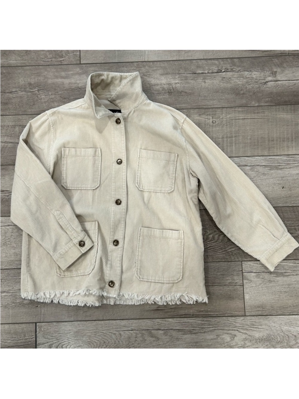 Hollister Cream Corduroy Jacket